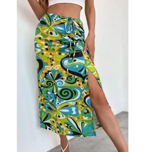 Zara midi draped skirt